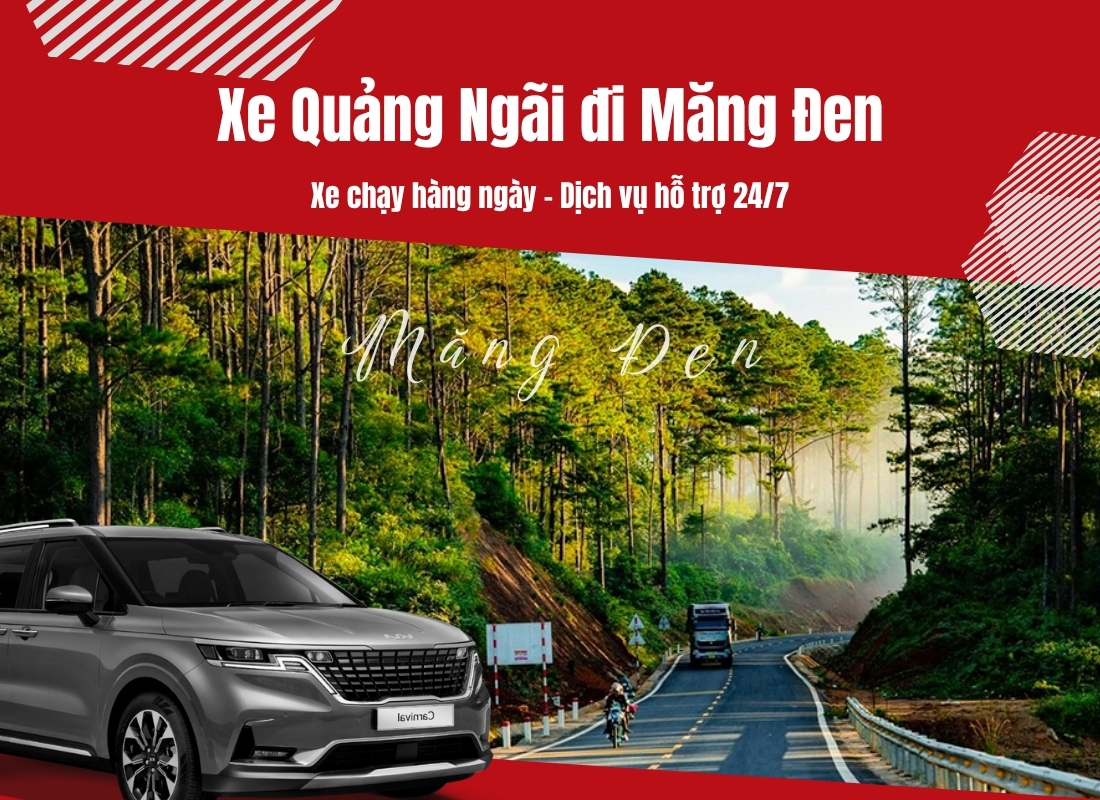 Xe Quảng Ngãi đi Măng Đen